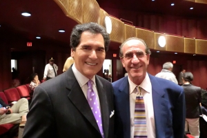 Emmy-award winning Fox 5 <i>News at 10</i> anchor Ernie Anastos (left).
