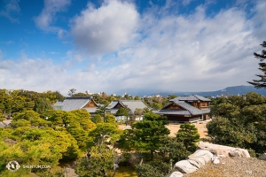 Pemandangan dari Kastil Nijo di Kyoto. (Foto oleh Kenji Kobayashi)