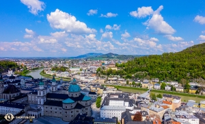 Dari Salzburg Fortress anda dapat melihat pemandangan seluruh kota. (Foto oleh penari Felix Sun)