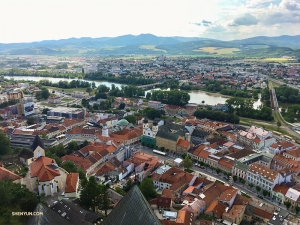 Sebuah pemandangan Trenčín yang indah.